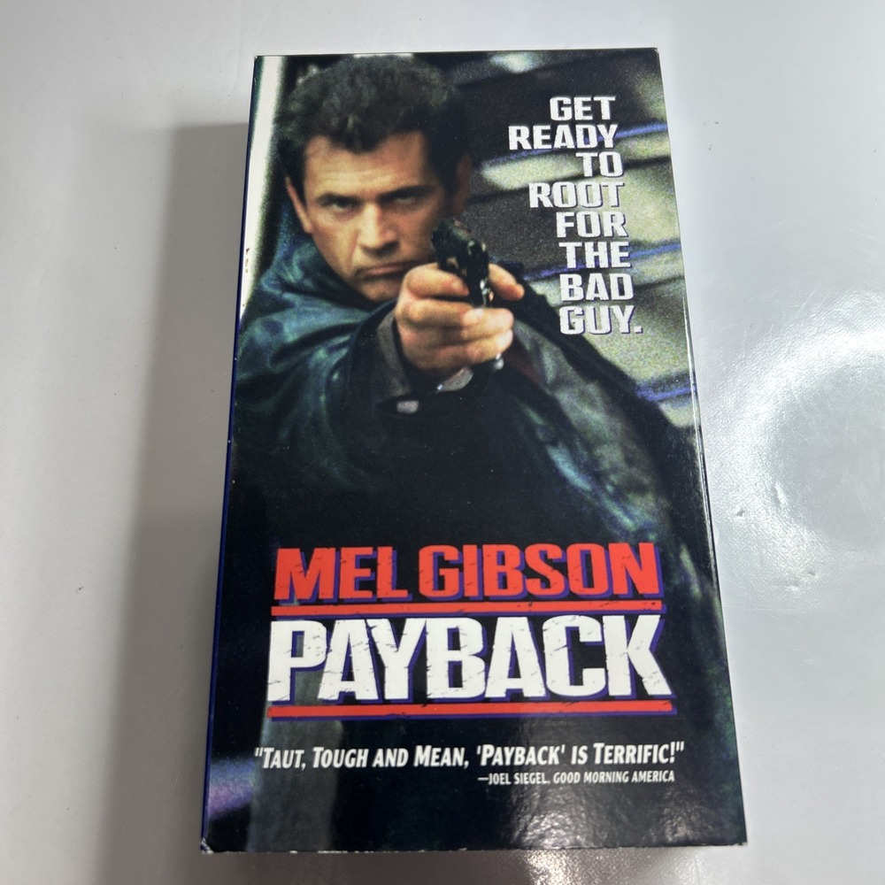 VTG Payback VHS MEL GIBSON (1999) Paramount Icon Productions‎